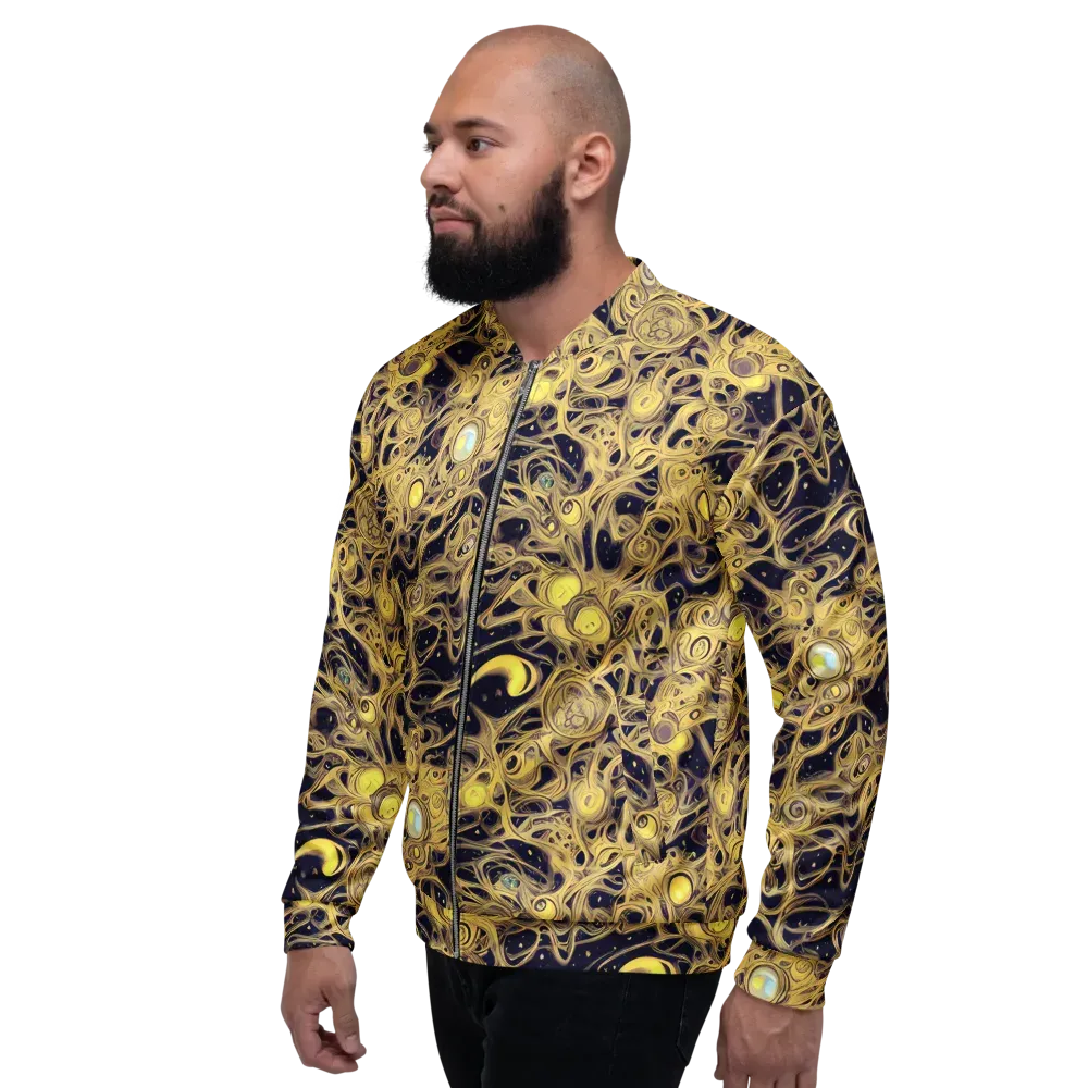 Cosmic Gilt on Bomber Jacket — Left