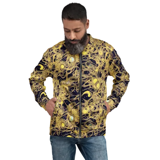 Cosmic Gilt on a Bomber Jacket