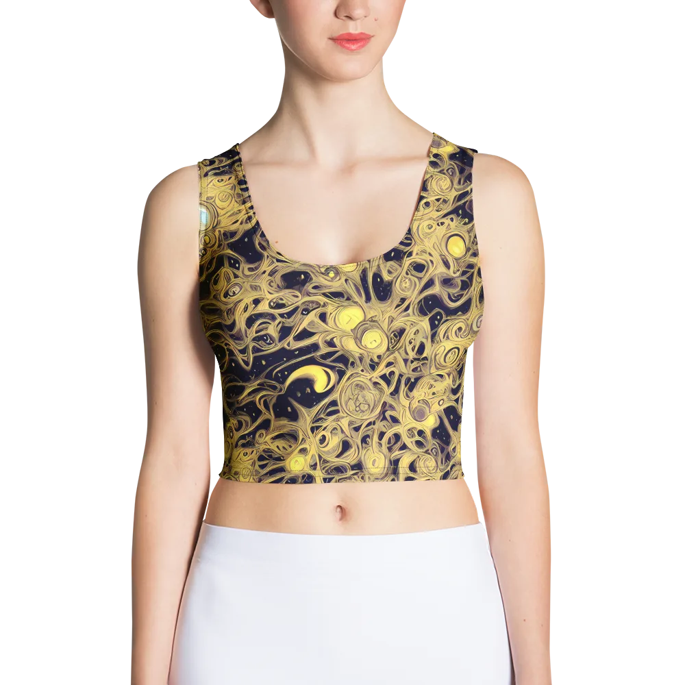 Cosmic Gilt on Crop Top — Front