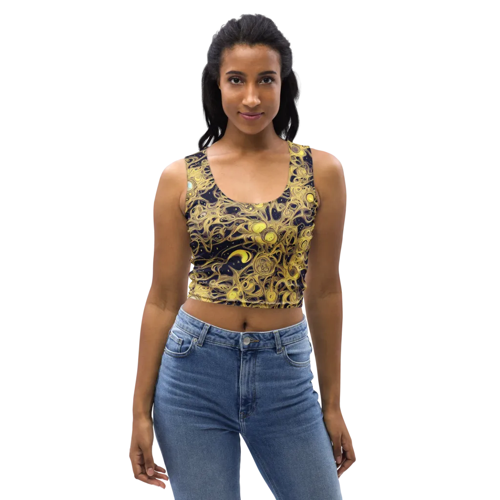 Cosmic Gilt on Crop Top — Front