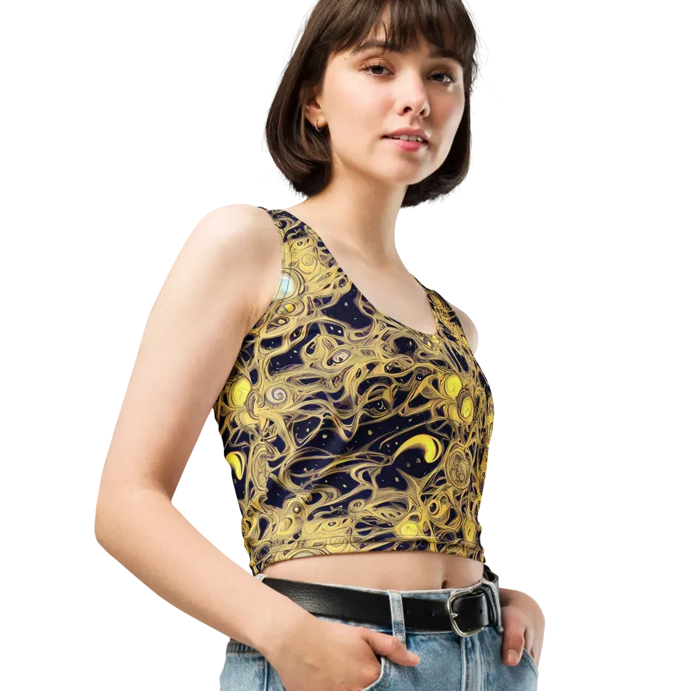 Cosmic Gilt on Crop Top — Right Front