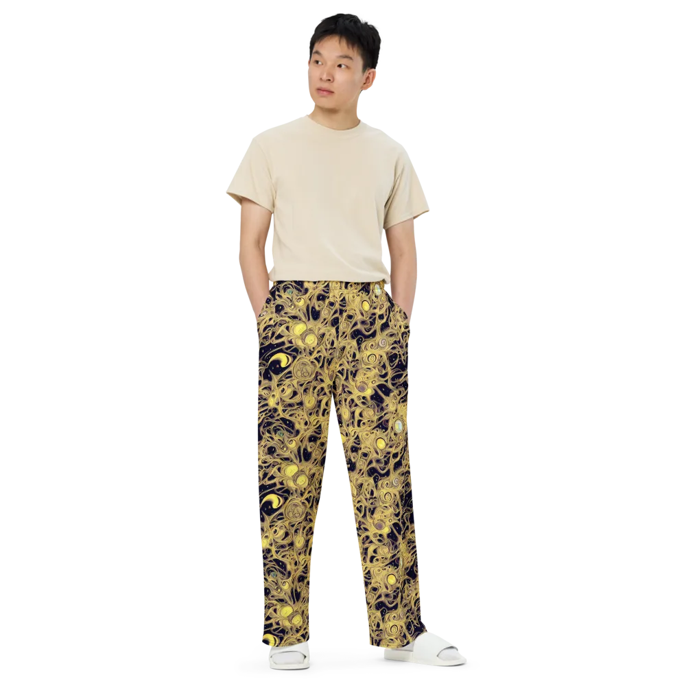 Cosmic Gilt on Wide-Leg Pants — Front