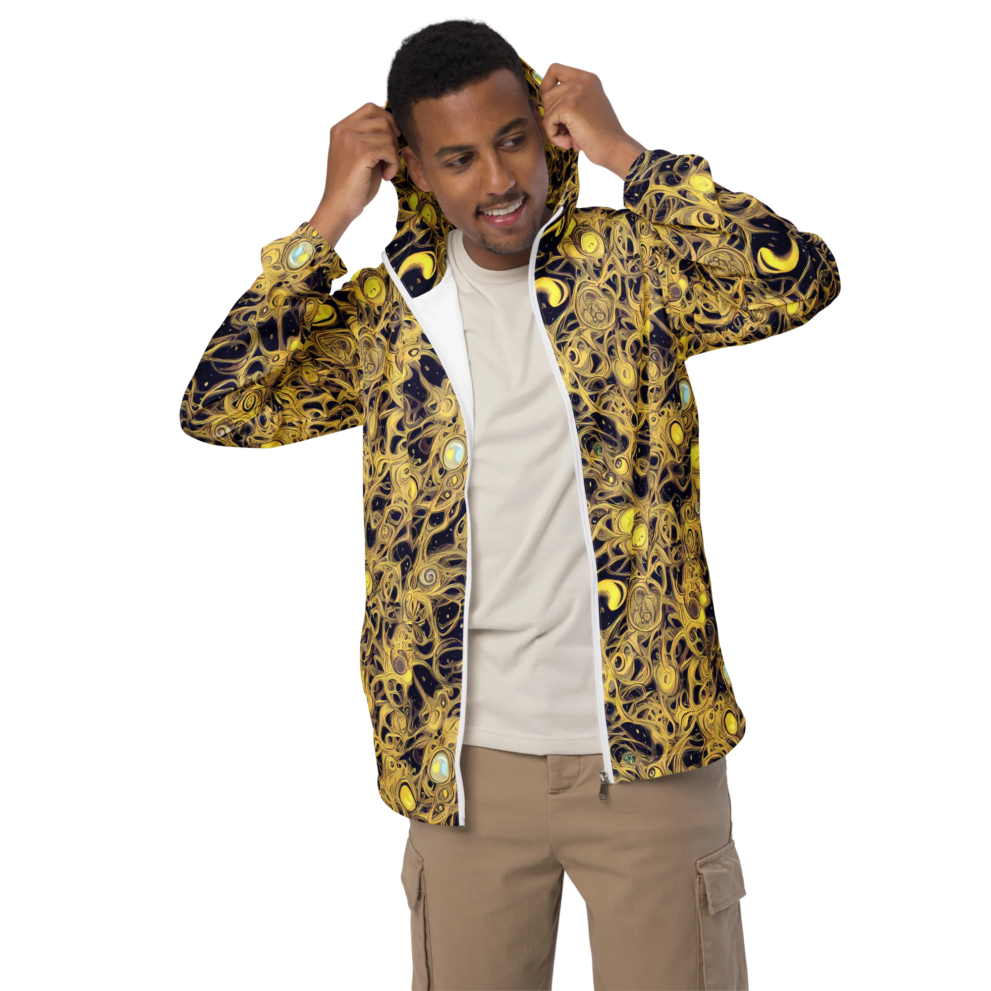 Cosmic Gilt on Men's Windbreaker — Front
