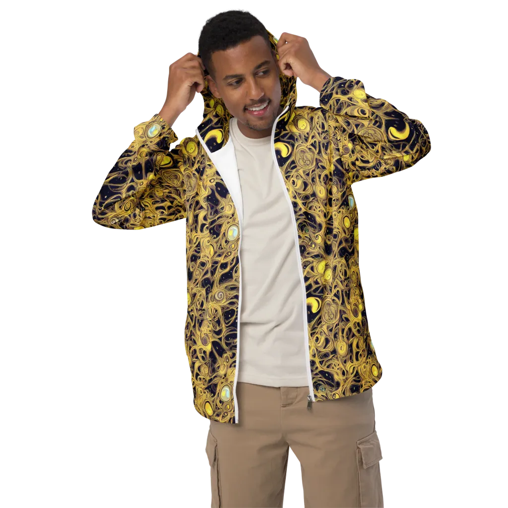 Cosmic Gilt on Men's Windbreaker — Front