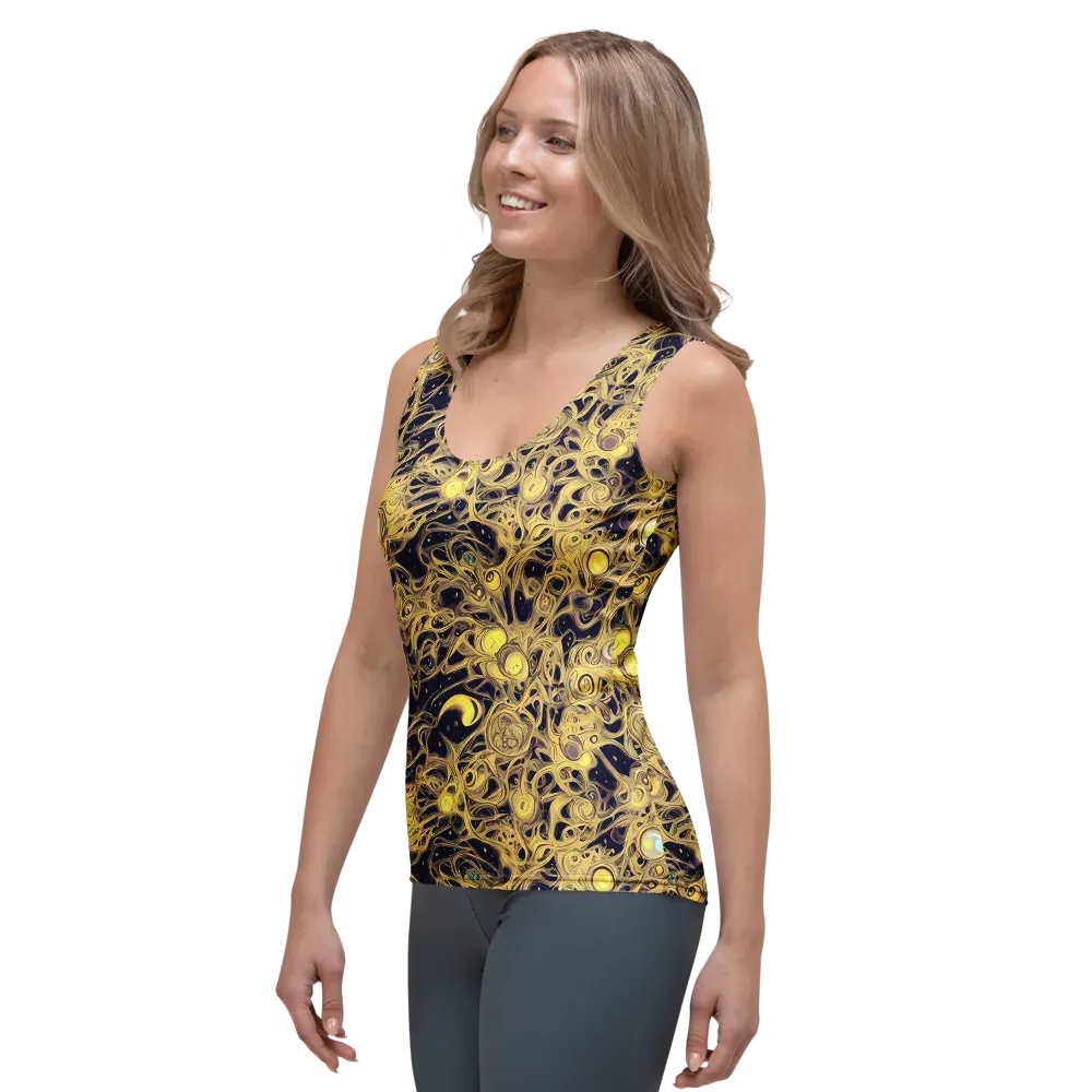 Cosmic Gilt on Women's Tank Top — Left Front
