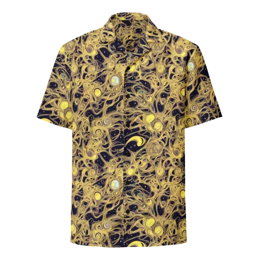 Cosmic Gilt on a Button Shirt
