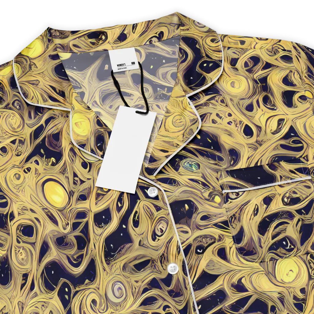 Cosmic Gilt on Women's Short Sleeve Pajama Top — Product details