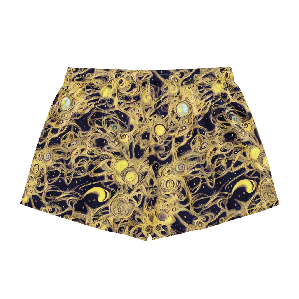 Cosmic Gilt on Women's Pajama Shorts — Back