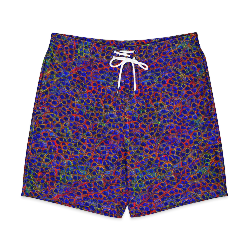 Sonic Mosaic on Men's Board Shorts — Front