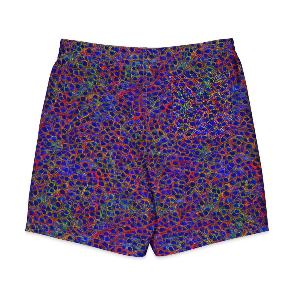 Sonic Mosaic on Men's Board Shorts — Back
