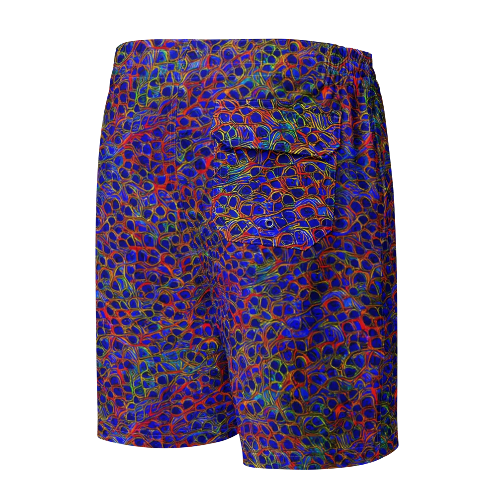 Sonic Mosaic on Men's Board Shorts — Back