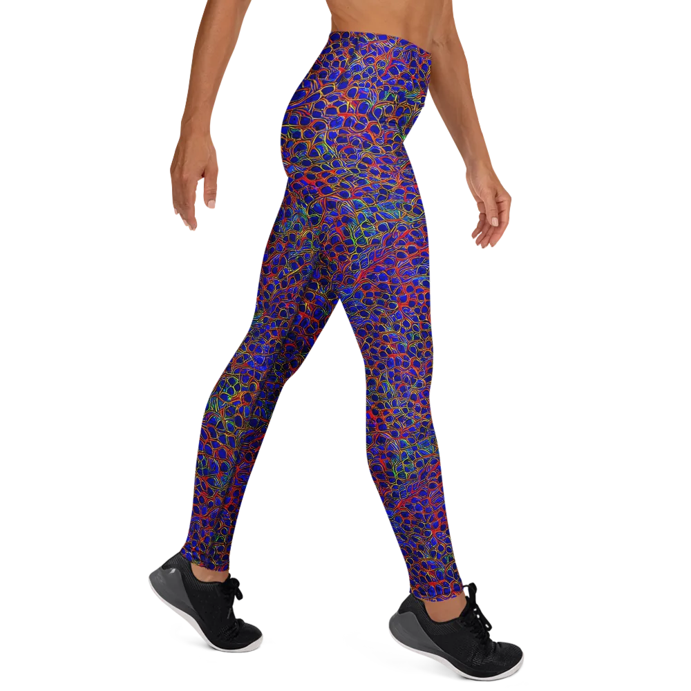 Sonic Mosaic on Yoga Leggings — Right