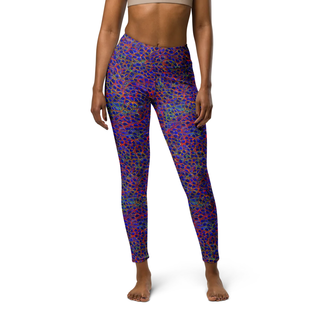 Sonic Mosaic on Yoga Leggings — Front