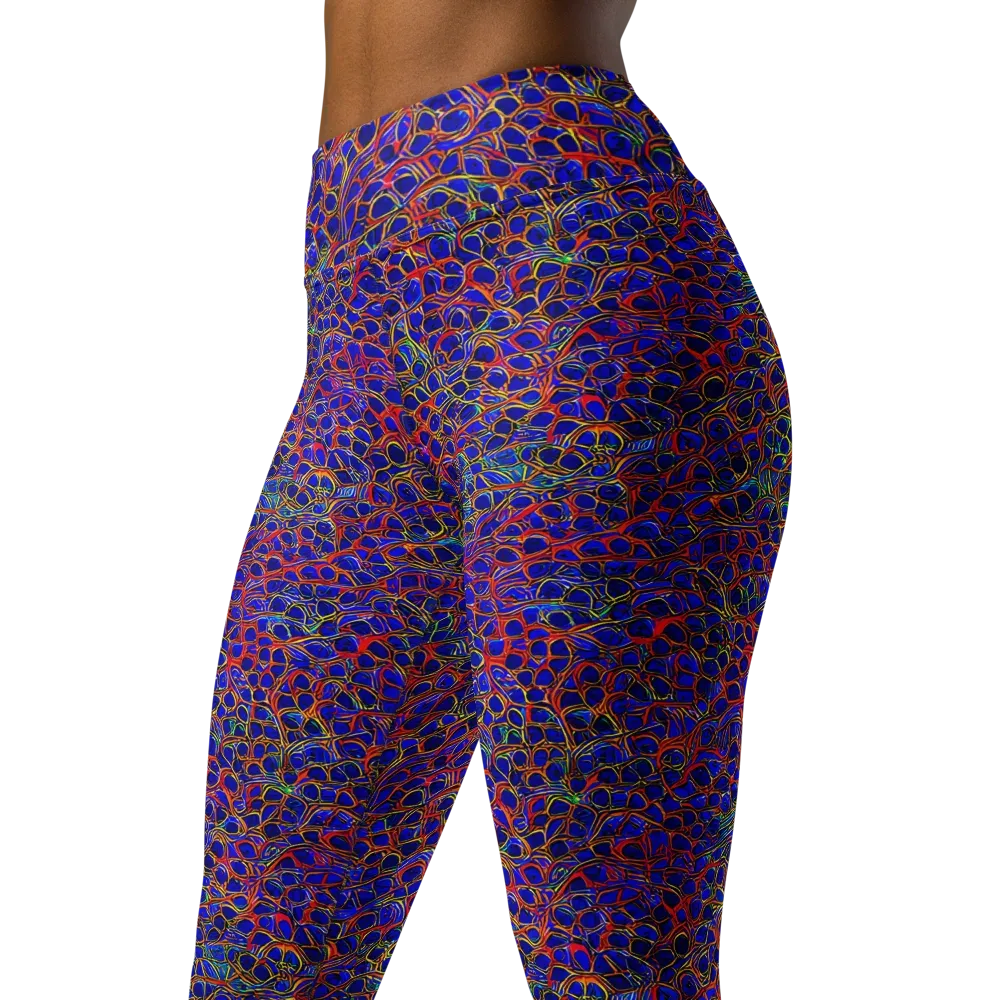 Sonic Mosaic on Yoga Leggings — Left Front