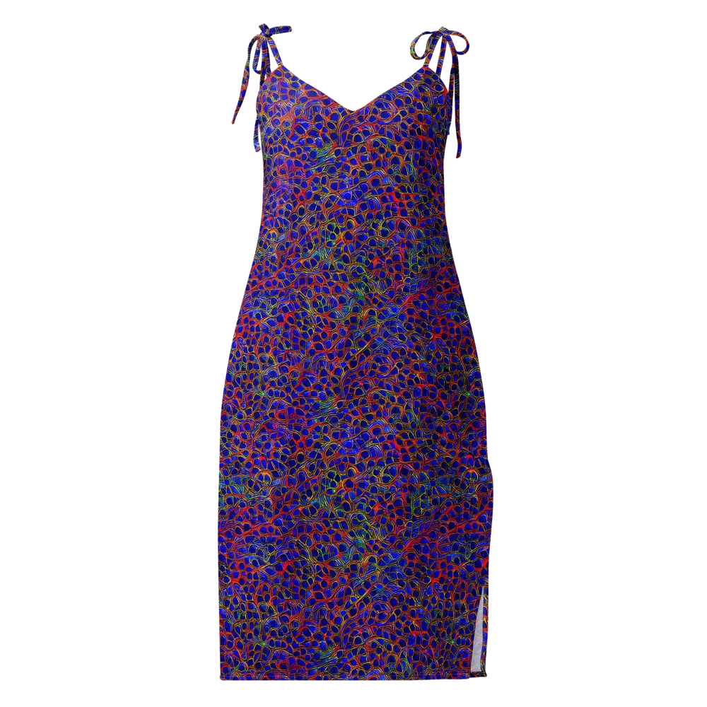 Sonic Mosaic on Slip Dress — Front