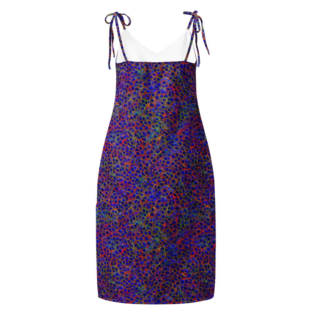 Sonic Mosaic on Slip Dress — Back
