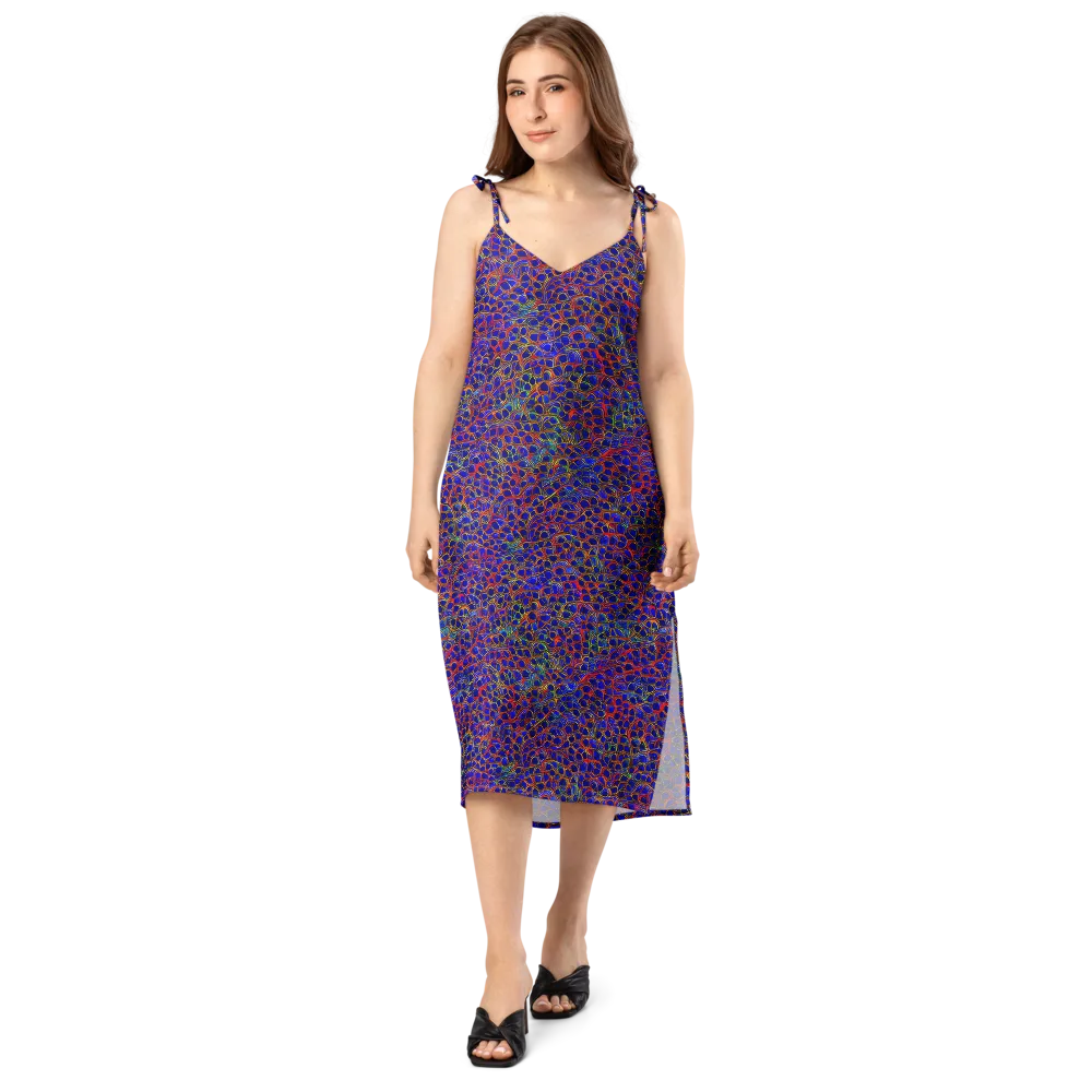 Sonic Mosaic on Slip Dress — Front