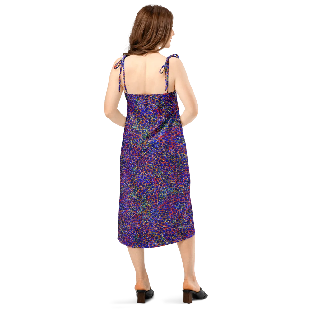 Sonic Mosaic on Slip Dress — Back