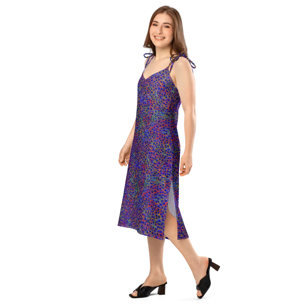 Sonic Mosaic on Slip Dress — Left Front