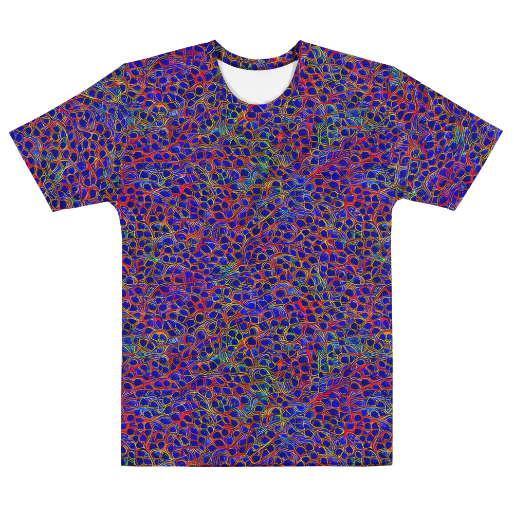 Sonic Mosaic on Men's Cotton Crew Neck T-Shirt — Front