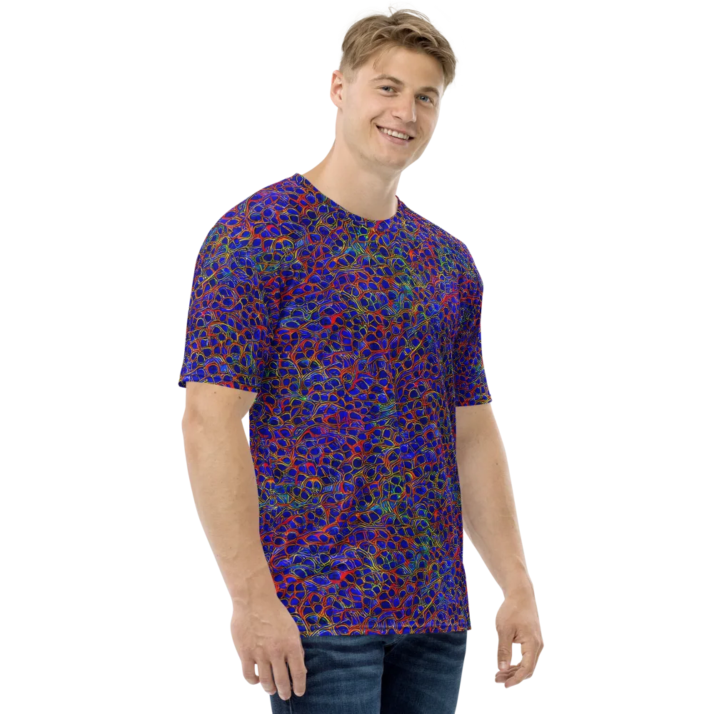 Sonic Mosaic on Men's Crew Neck T-Shirt — Right