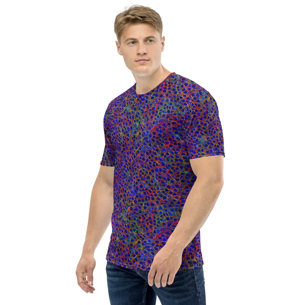Sonic Mosaic on Men's Crew Neck T-Shirt — Left