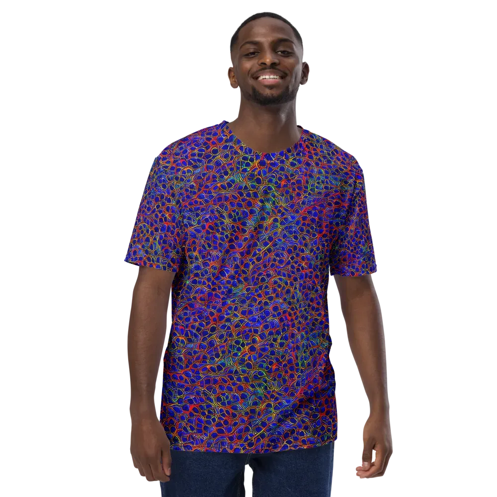 Sonic Mosaic on Men's Crew Neck T-Shirt — Front