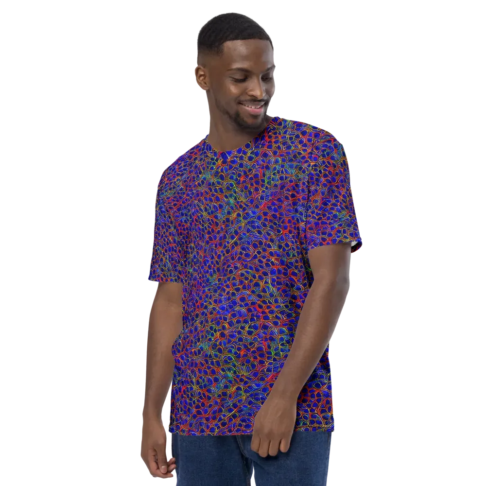 Sonic Mosaic on Men's Crew Neck T-Shirt — Left
