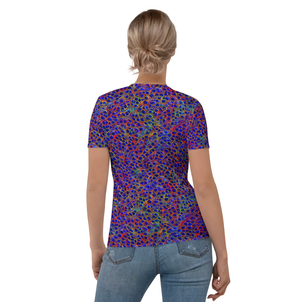 Sonic Mosaic on Women's Crew Neck T-Shirt — Back