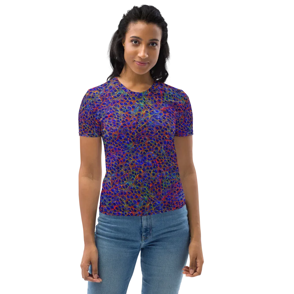 Sonic Mosaic on Women's Crew Neck T-Shirt — Front