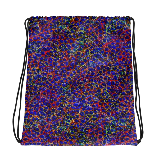 Sonic Mosaic on a Drawstring Bag