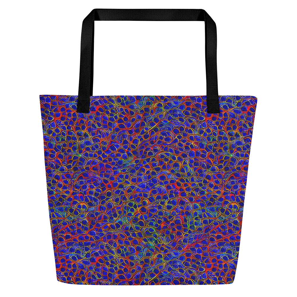 Sonic Mosaic on Large Tote Bag W/ Pocket — Front