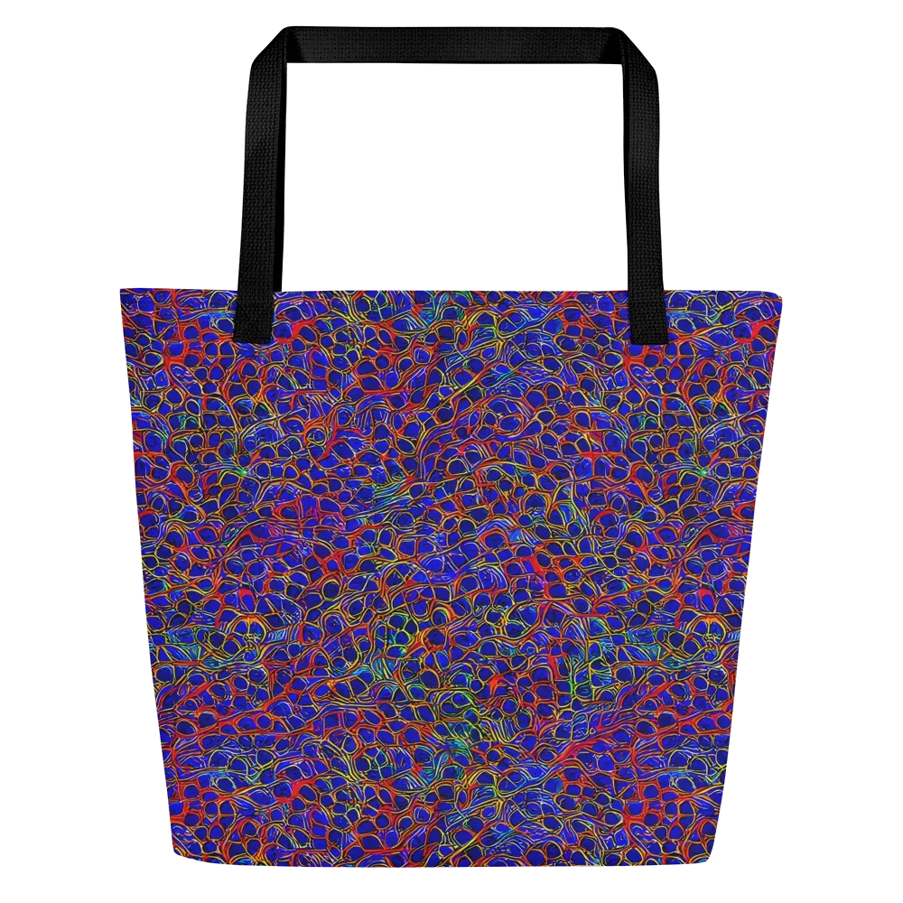 Sonic Mosaic on Large Tote Bag W/ Pocket — Front
