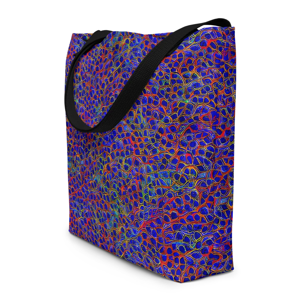 Sonic Mosaic on Large Tote Bag W/ Pocket — Front