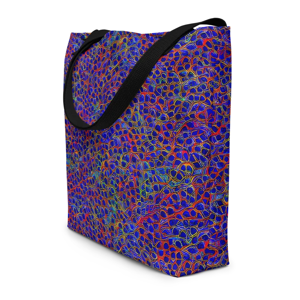 Sonic Mosaic on Large Tote Bag W/ Pocket — Front