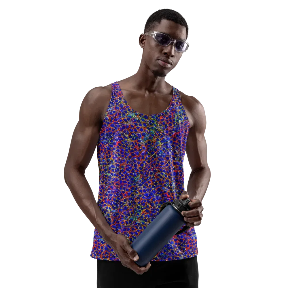 Sonic Mosaic on Men's Tank Top — Front