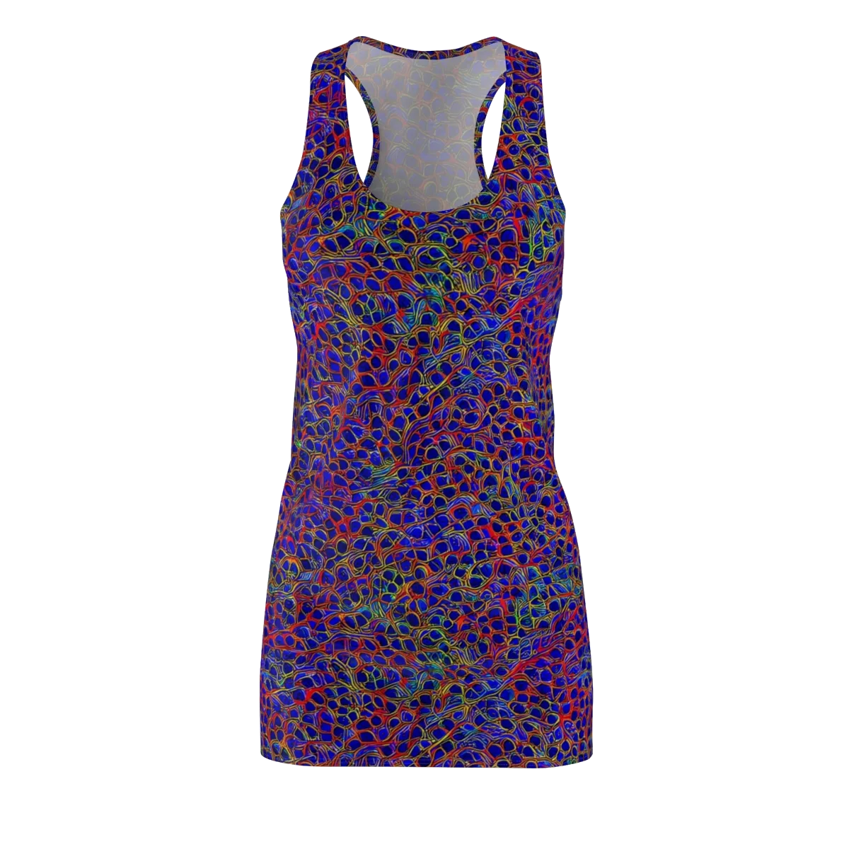 Sonic Mosaic on Racerback Dress — Front