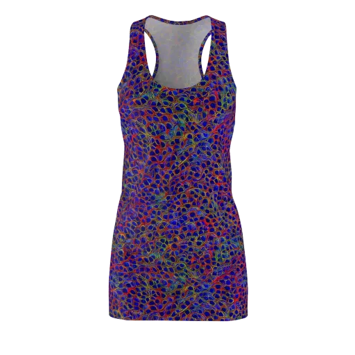Sonic Mosaic on a Racerback Dress