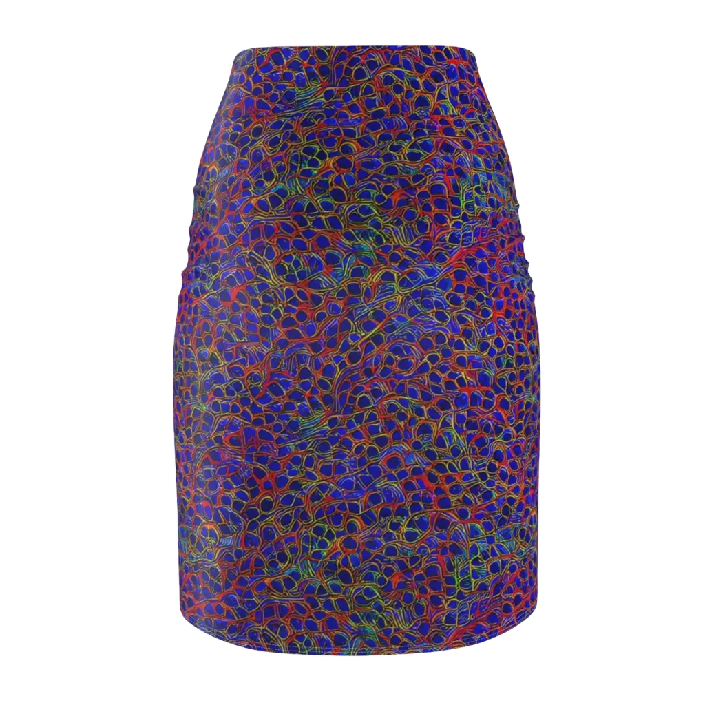 Sonic Mosaic on Pencil Skirt — Back