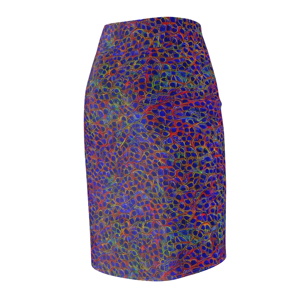 Sonic Mosaic on Pencil Skirt — Back Side