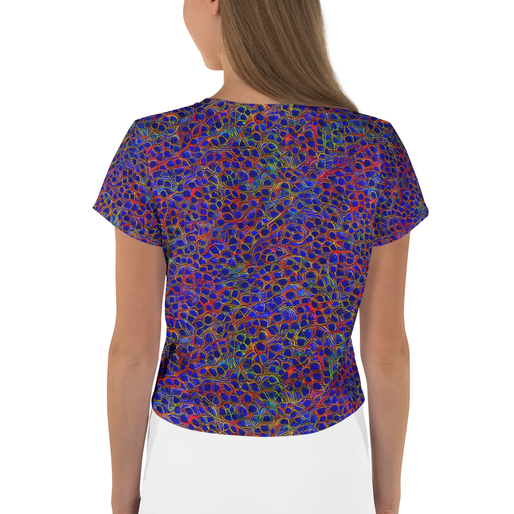 Sonic Mosaic on Crop Tee — Back
