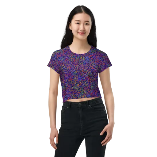 Sonic Mosaic on a Crop Tee