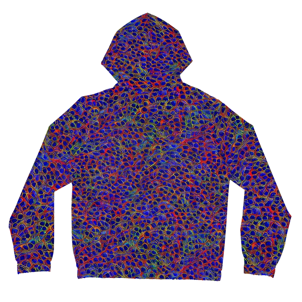 Sonic Mosaic on Women's Full-Zip Hoodie — Back