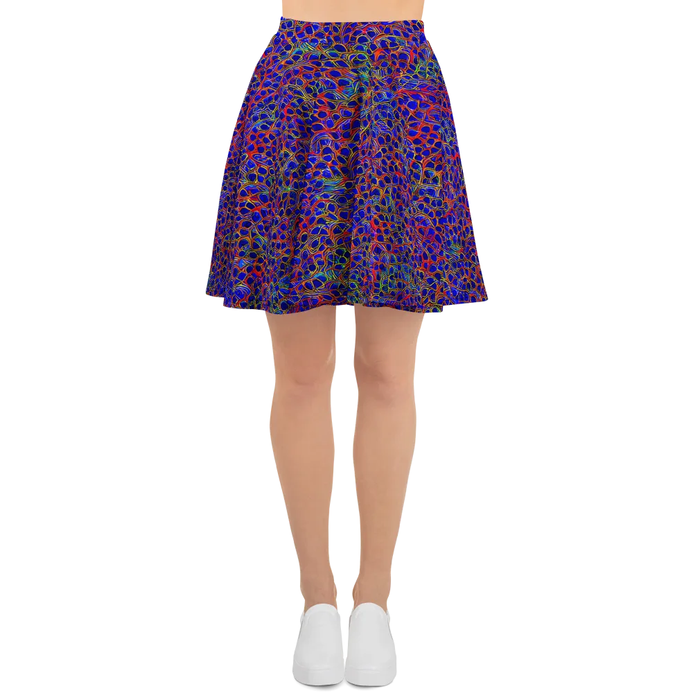 Sonic Mosaic on Skater Skirt — Front
