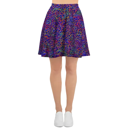 Sonic Mosaic on a Skater Skirt