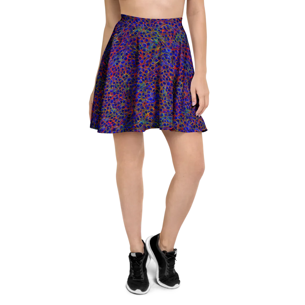 Sonic Mosaic on Skater Skirt — Front