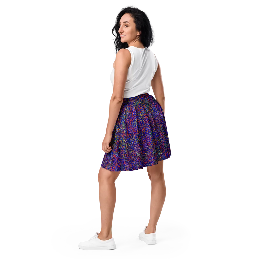 Sonic Mosaic on Skater Skirt — Back