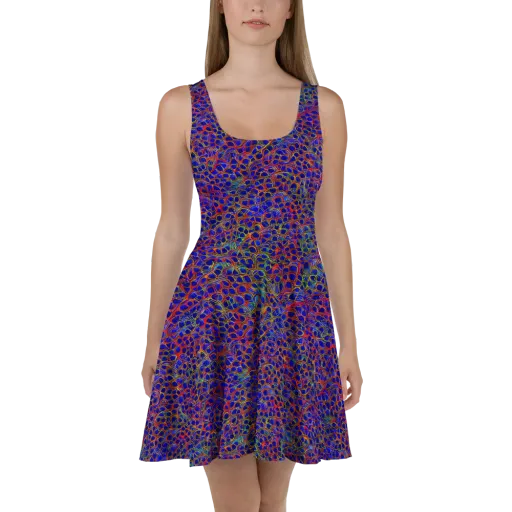 Sonic Mosaic on a Skater Dress