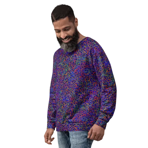 Sonic Mosaic on a Sweatshirt
