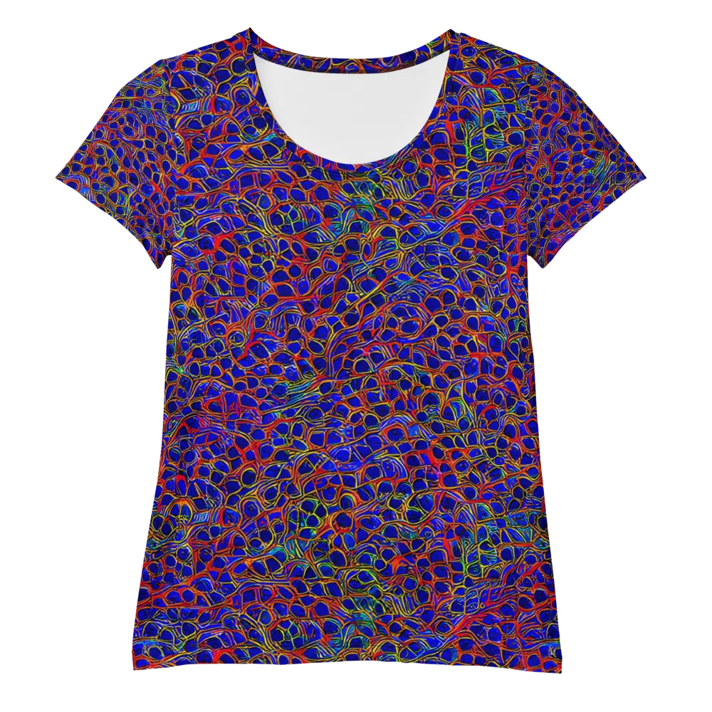 Sonic Mosaic on Women's Athletic T-Shirt — Front